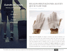 Tablet Screenshot of cuentosdeviajes.com